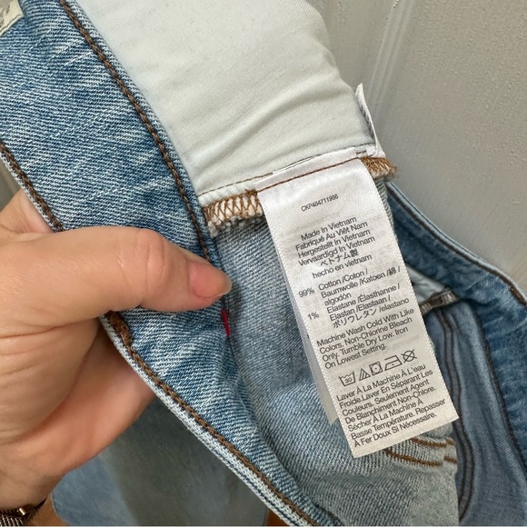 Madewell the curvy perfect vintage wide leg crop Light Blue Denim Jeans 32 - Picture 9 of 10